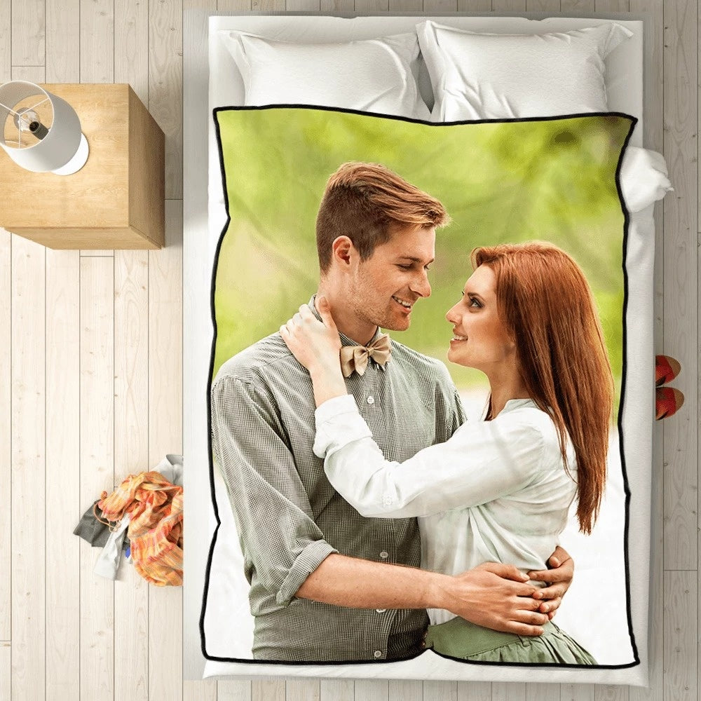Personalized Photo Fleece Throw Blanket - furevermama