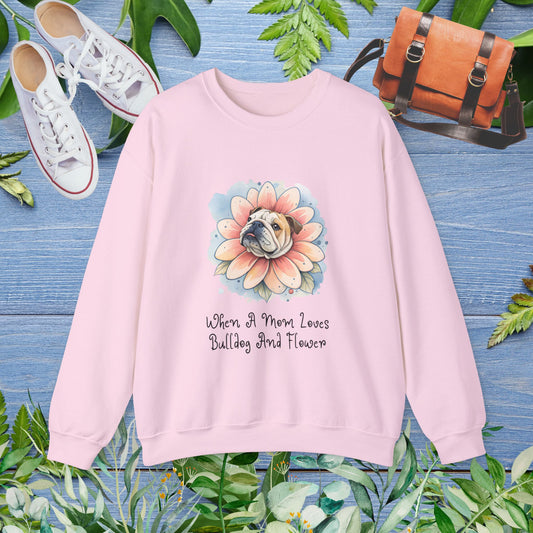 Bulldog Flower Unisex Sweatshirt - furevermama