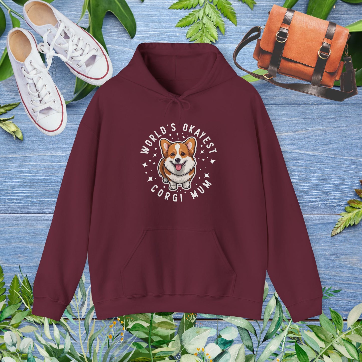World's Okayest Corgi Mum Hoodie - furevermama