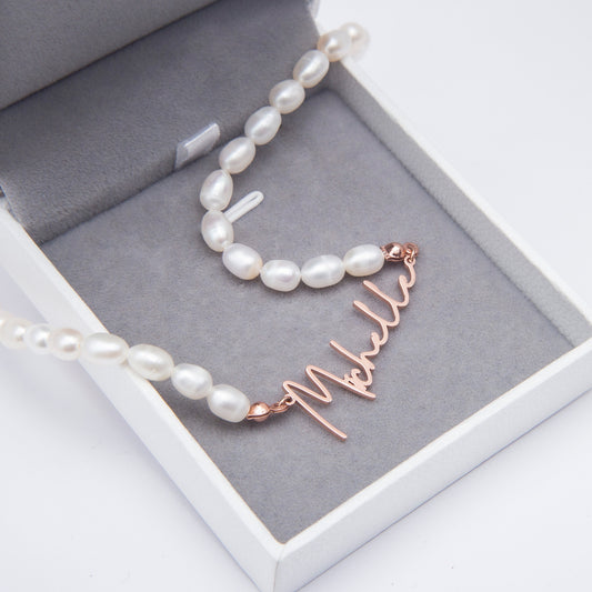Personalised Freshwater Pearl Necklace - furevermama