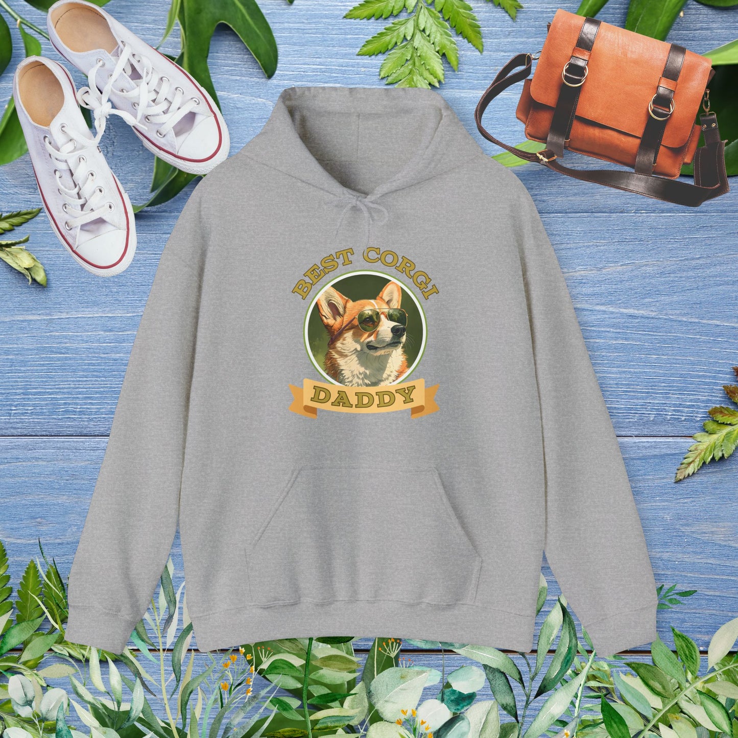 Best Corgi Daddy Hoodie - furevermama