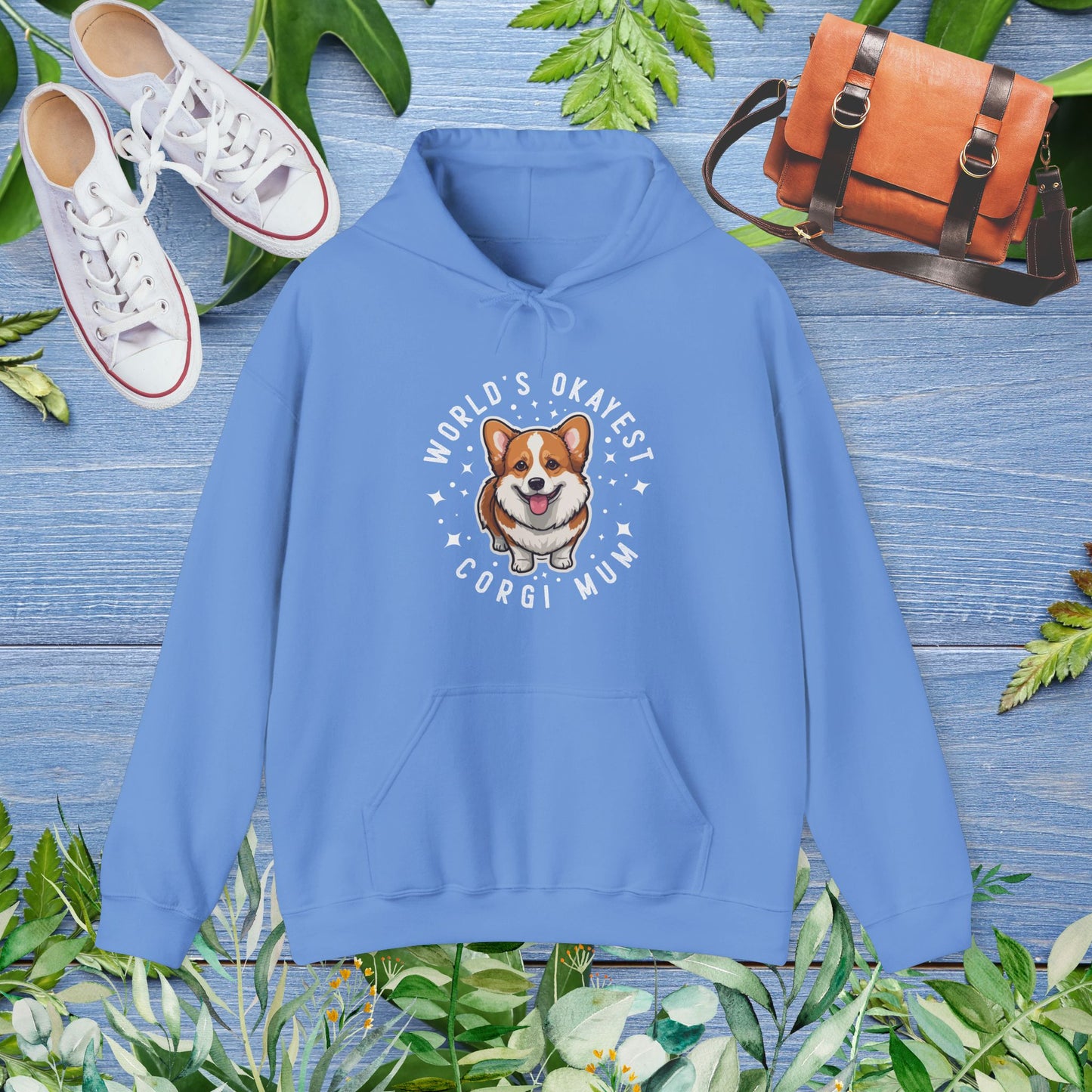 World's Okayest Corgi Mum Hoodie - furevermama