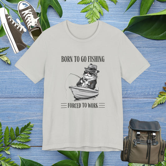Born To Go Fishing T-Shirt, Cat Lover Fishing Lover T-Shirt - furevermama