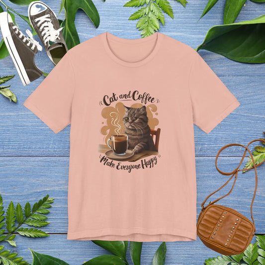 Cat and Coffee T-Shirt - furevermama