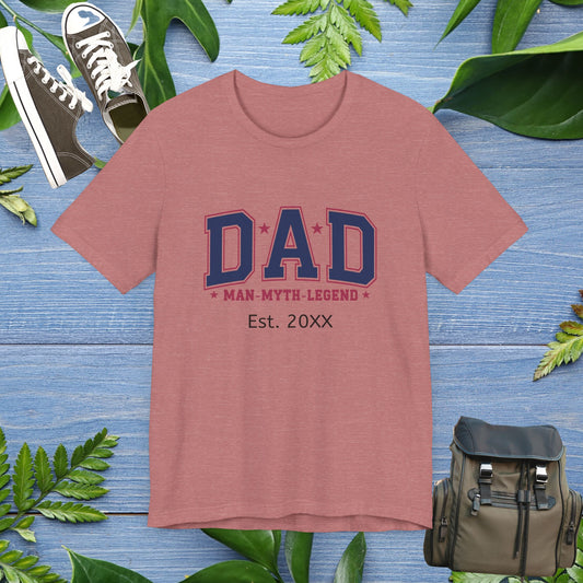 Dad Man-Myth-Legend Unisex Jersey Tee - Perfect Father's Day Gift