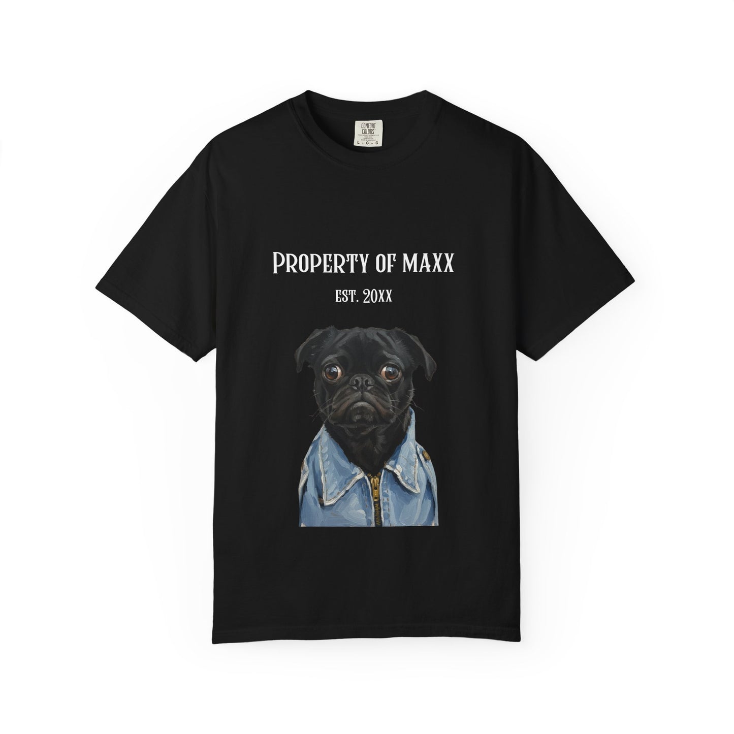 Custom Dog Photo-to-Painting Collection -  Comfort Colors 1717 Shirt - Gift For Pet Lovers