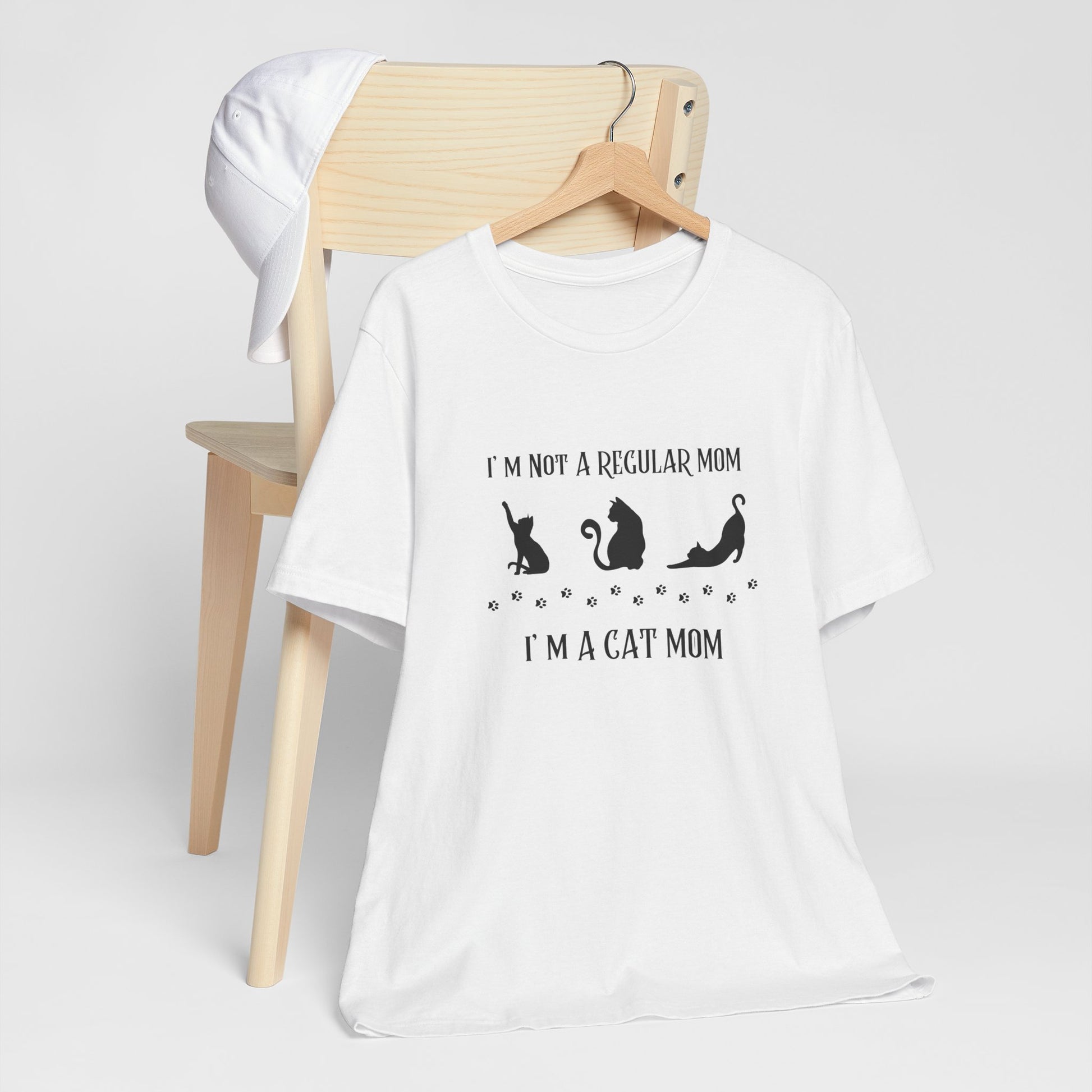 Cat Mom Unisex Tee - I Am not a Regular Mom Design - furevermama