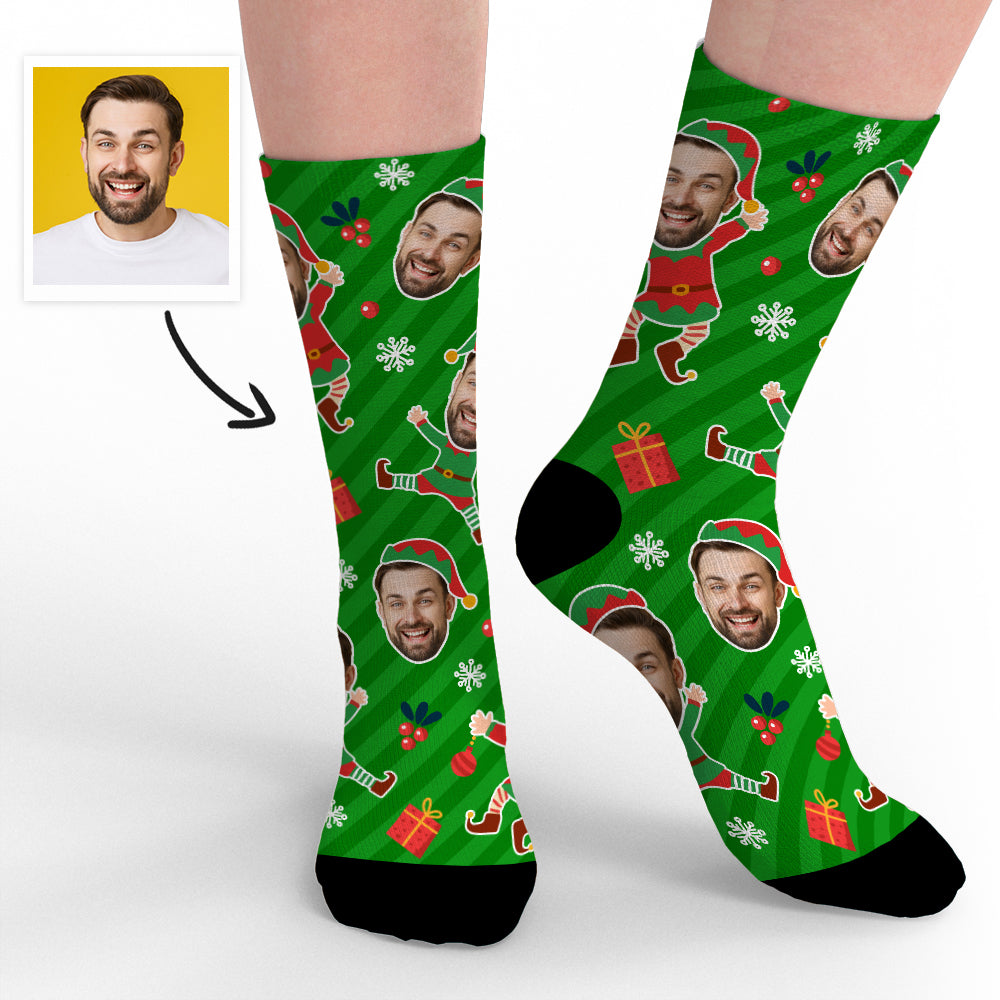 Custom Funny Face Christmas Socks, Your Christmas Gifts - furevermama