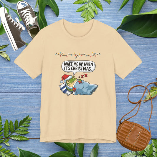 Wake Me Up When It's Christmas, Froggy Jersey T-Shirt - furevermama