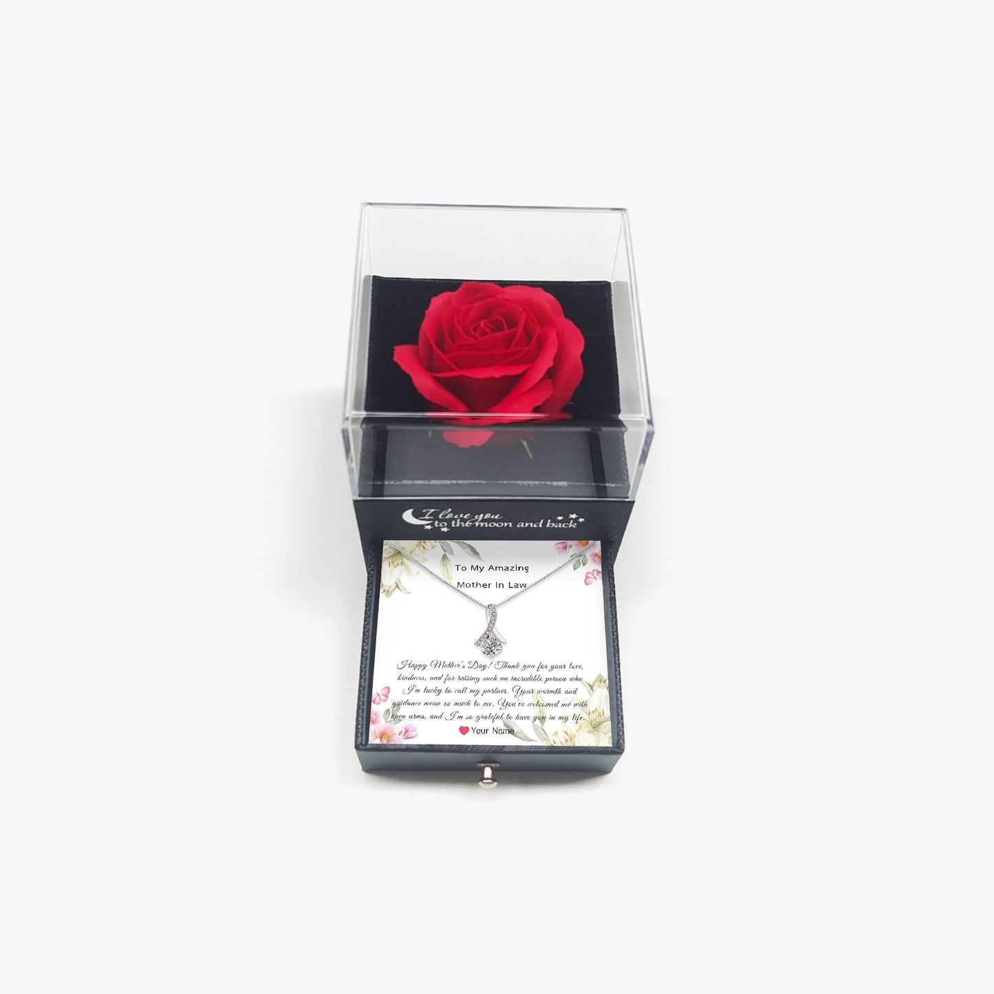 Elegant Necklace with Gift Box For Mother In Law - furevermama