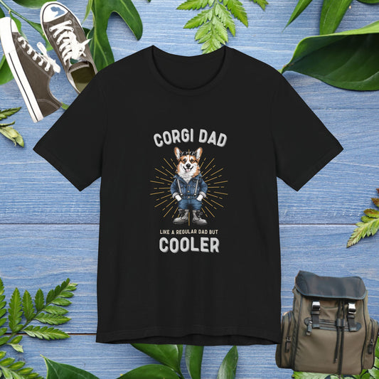 Cooler Corgi Dad T-Shirt - furevermama