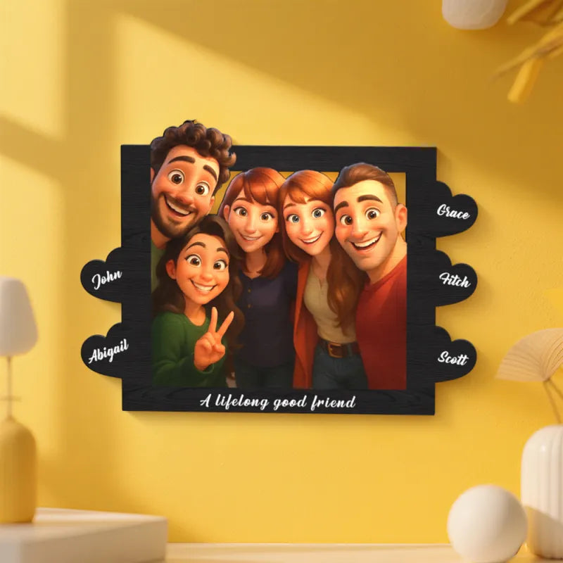 Funny Personalized Cartoon Style Photo Frame