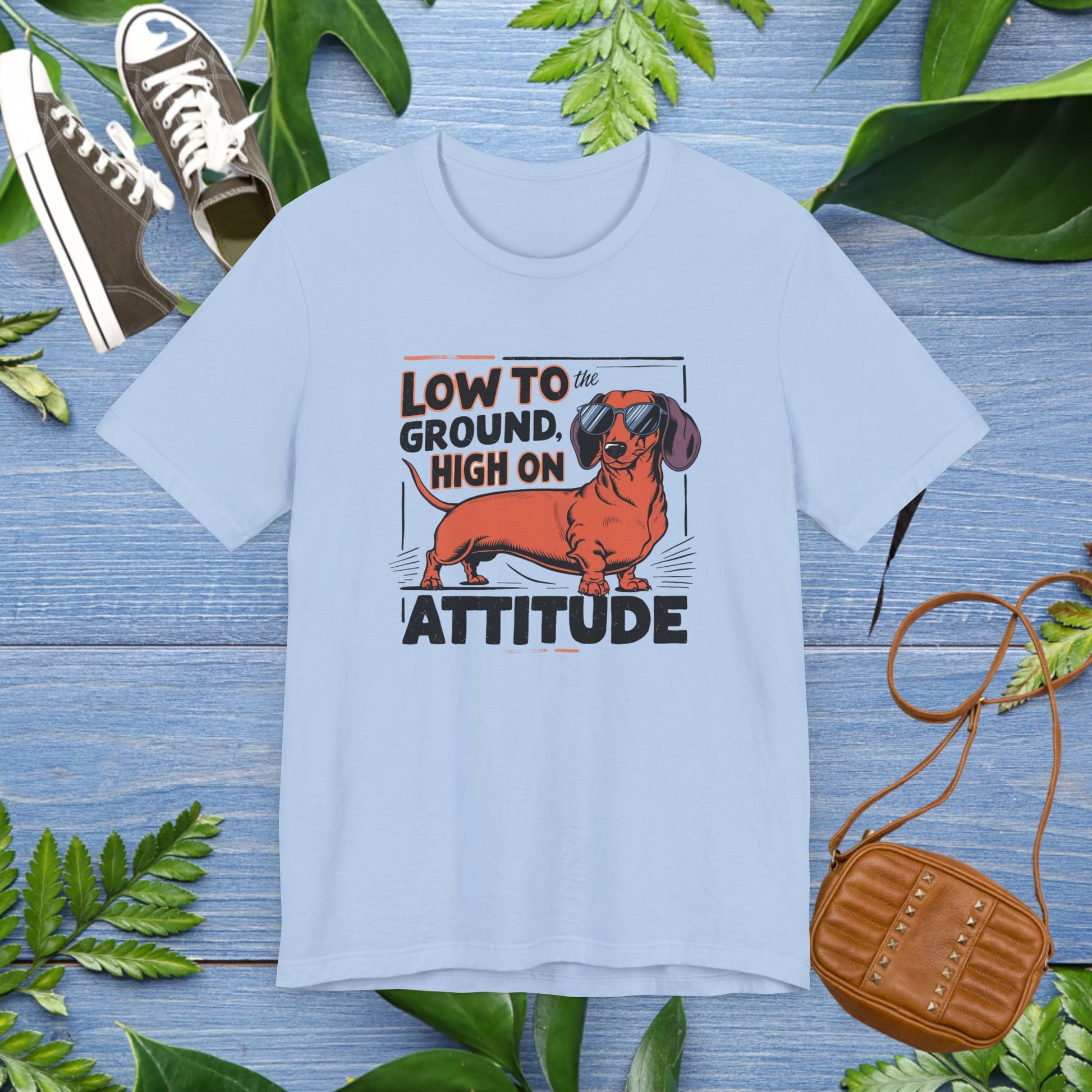 Dachshund Tee - 'Low To Ground High On Attitude' Unisex T-Shirt - furevermama