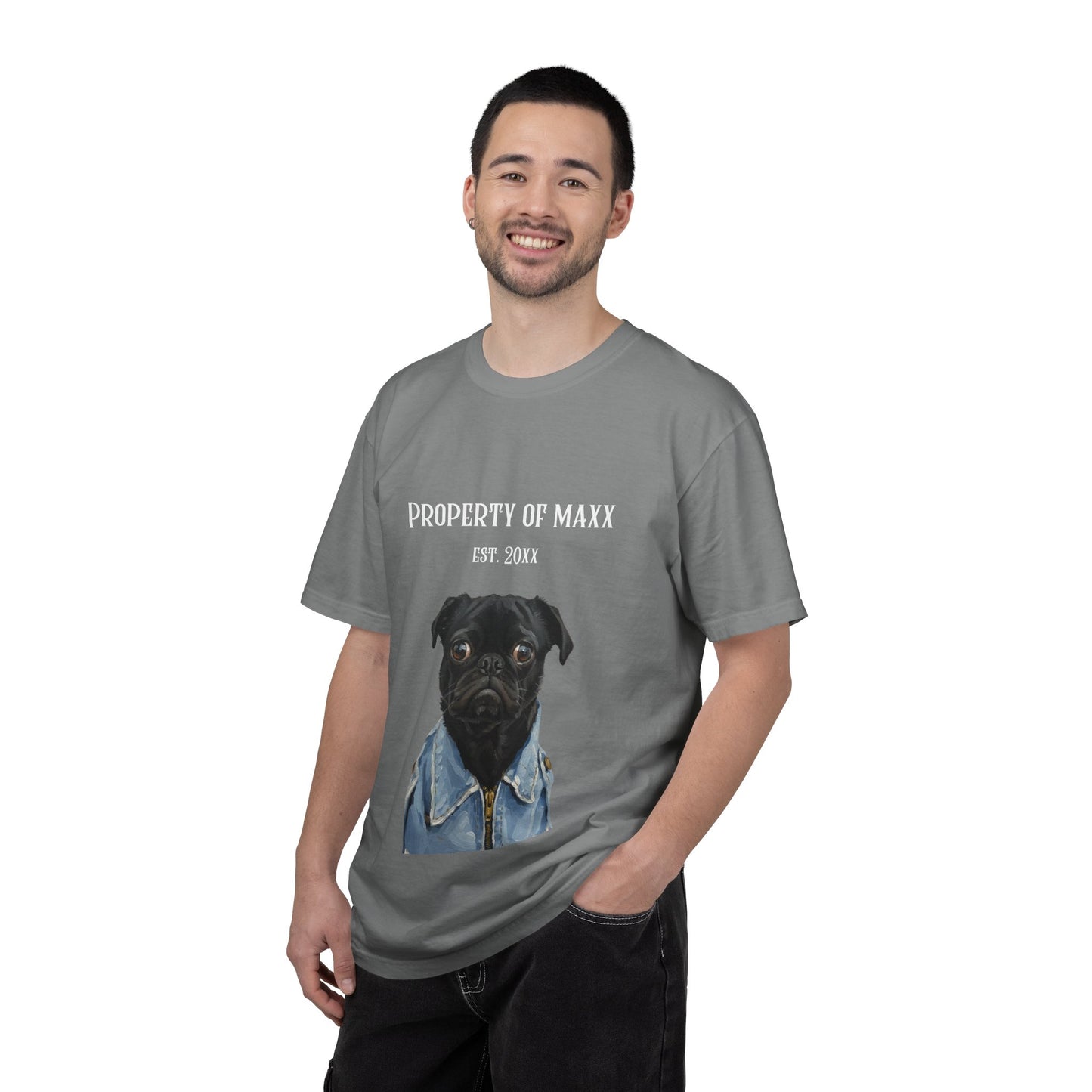 Custom Dog Photo-to-Painting Collection -  Comfort Colors 1717 Shirt - Gift For Pet Lovers