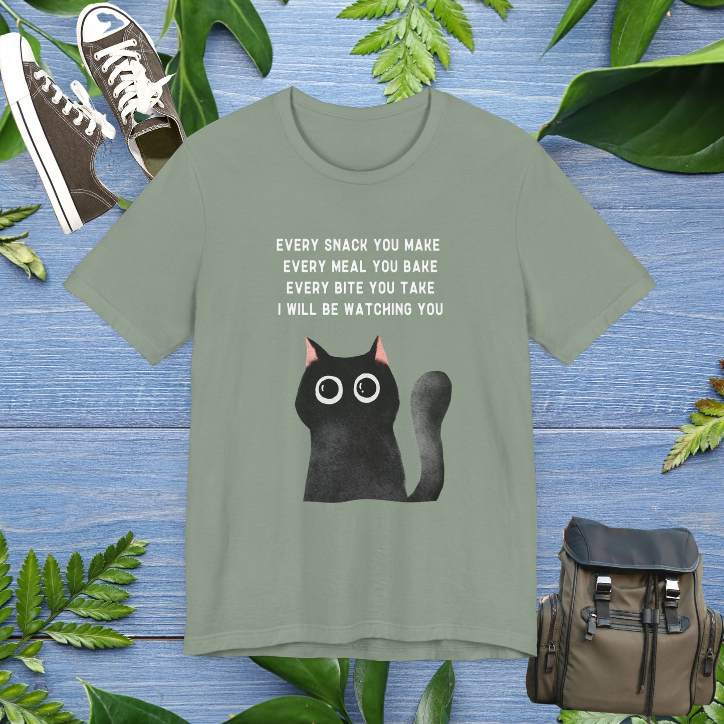 I Will be Watching You Cat Graphic Unisex T-Shirt - furevermama