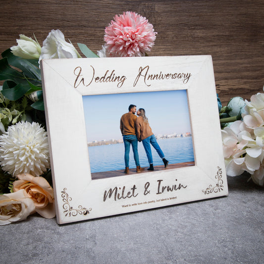 Custom Wooden Photo Frame - Custom Headline and Name - furevermama