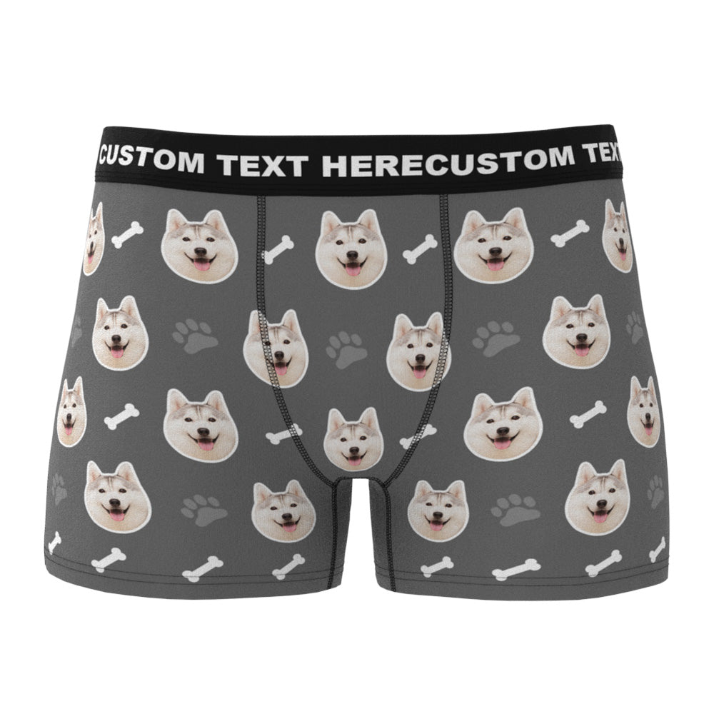 Custom Dog Face Boxers Personalized Men's Underwear - furevermama