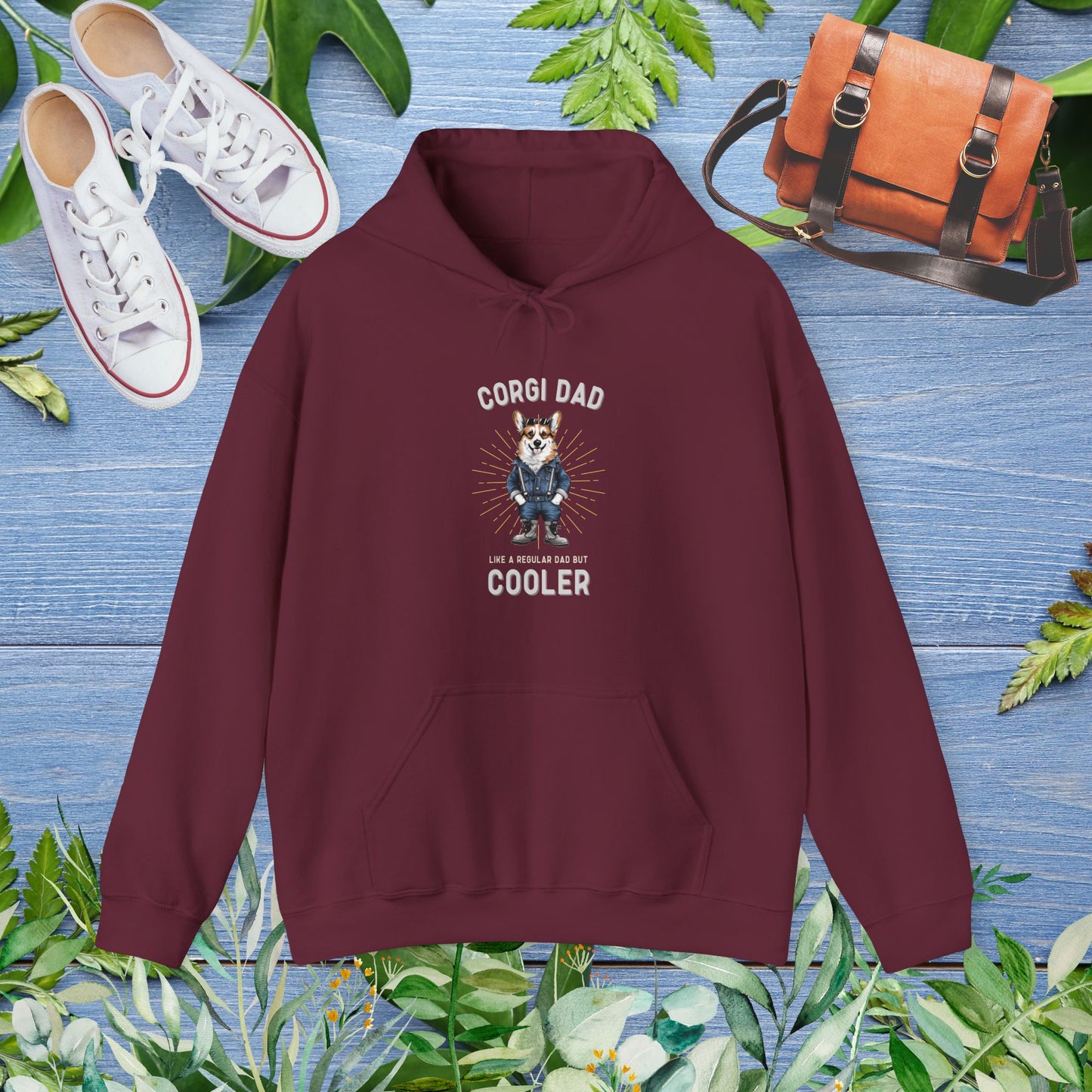 Corgi Dad Hoodie - furevermama