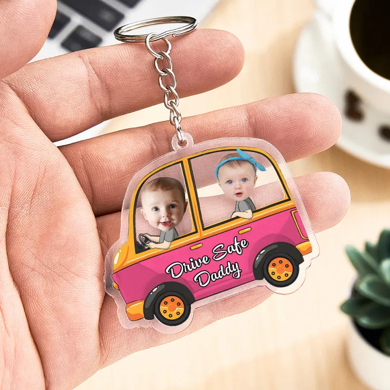 Custom Car Style Keychain Gifts for Dad - furevermama