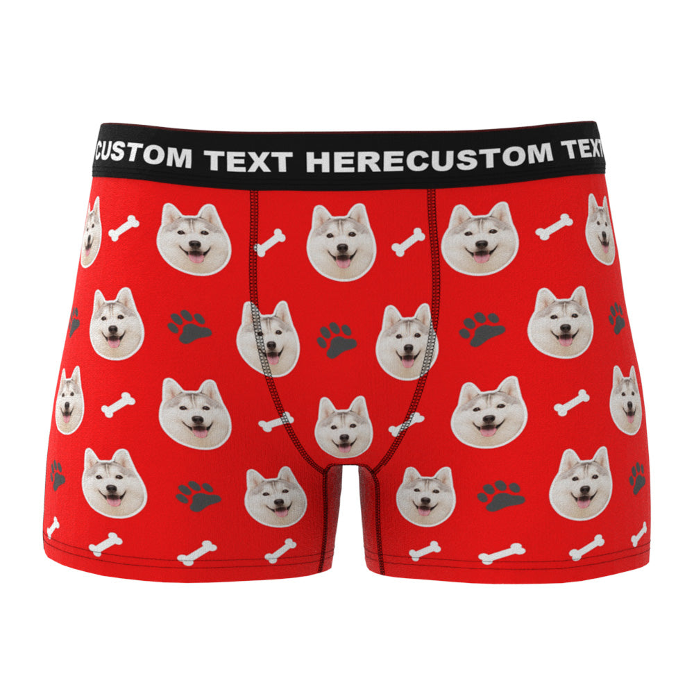 Custom Dog Face Boxers Personalized Men's Underwear - furevermama