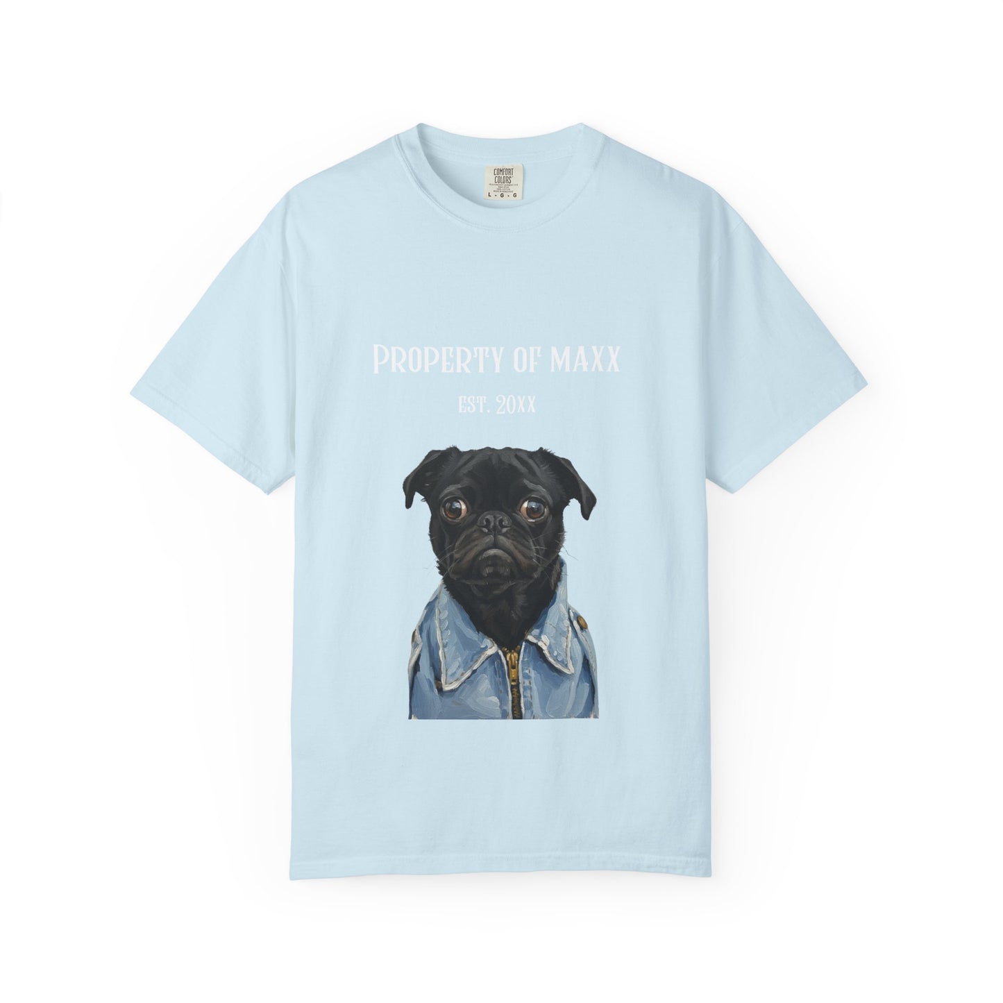 Custom Dog Photo-to-Painting Collection -  Comfort Colors 1717 Shirt - Gift For Pet Lovers
