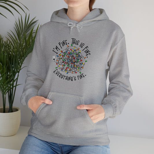 Everything Is Fine Unisex Heavy Blend™ Hoodie - furevermama