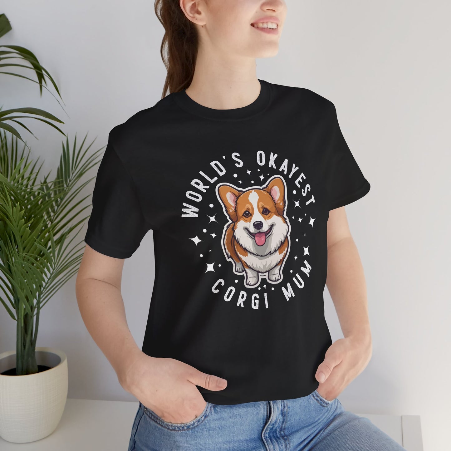 World's Okayest Corgi Mum Unisex T-Shirt - furevermama