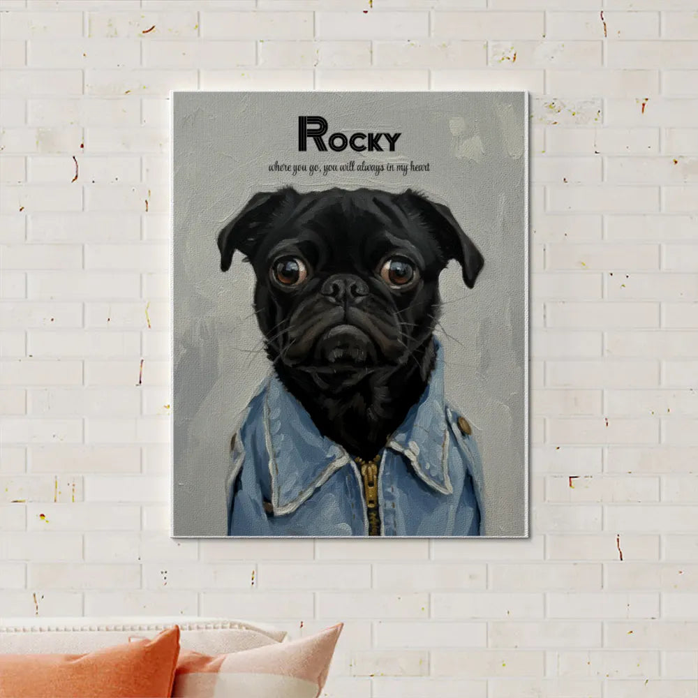 Custom Photo To Painting Style Vertical Canvas