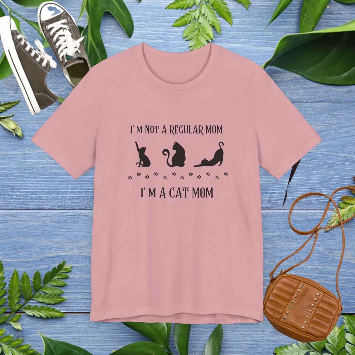 Cat Mom Unisex Tee - I Am not a Regular Mom Design - furevermama