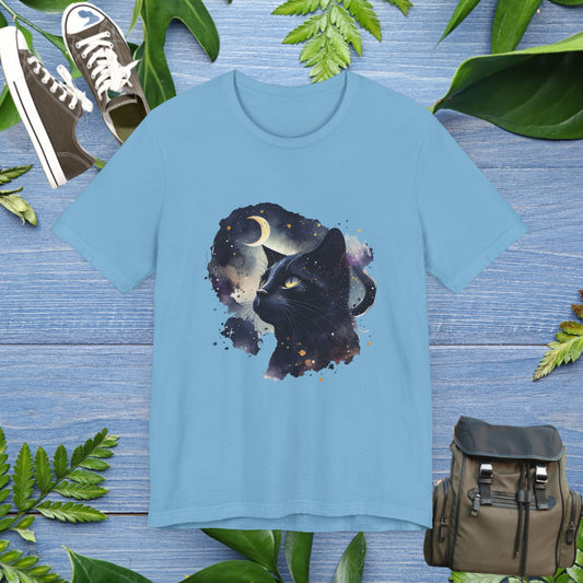 Moon Night Cat Unisex T-Shirt - furevermama