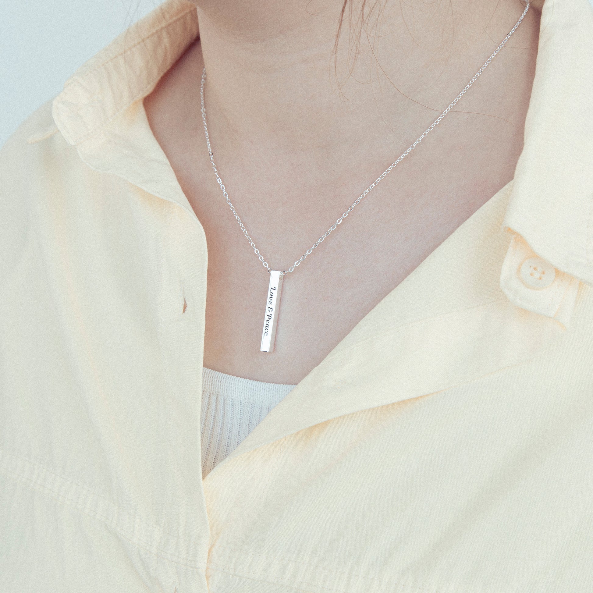 Classic Rectangle Pendant Necklace - Timeless Elegance - furevermama