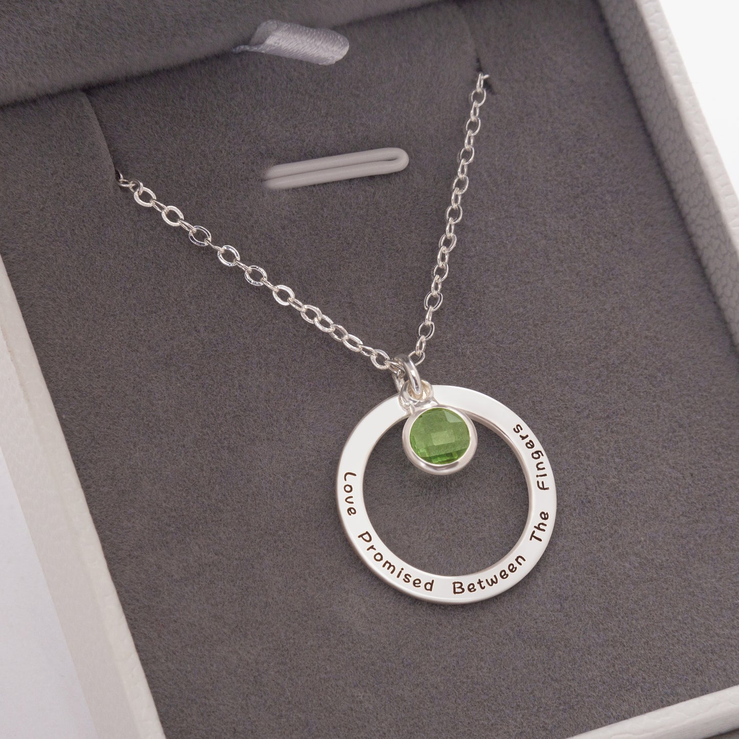 Personalised Birthstone 925 Sterling Sliver Necklace - furevermama
