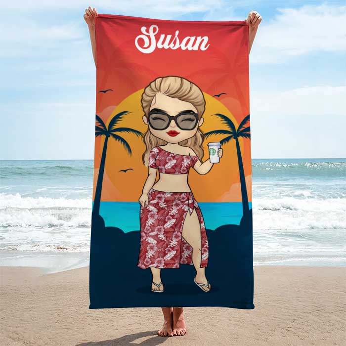 Personalized Beach Towel - Gift For Friends & Family