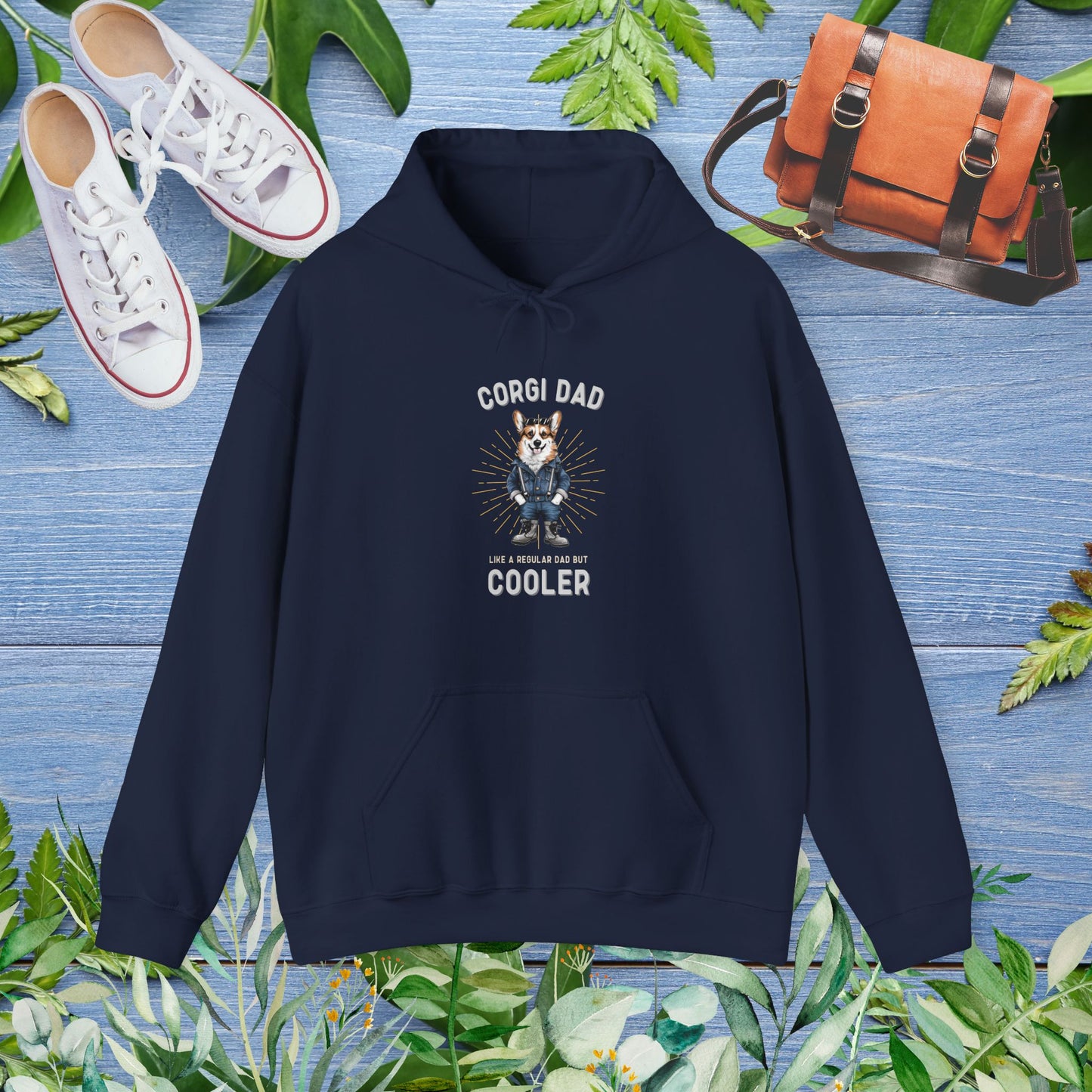 Corgi Dad Hoodie - furevermama