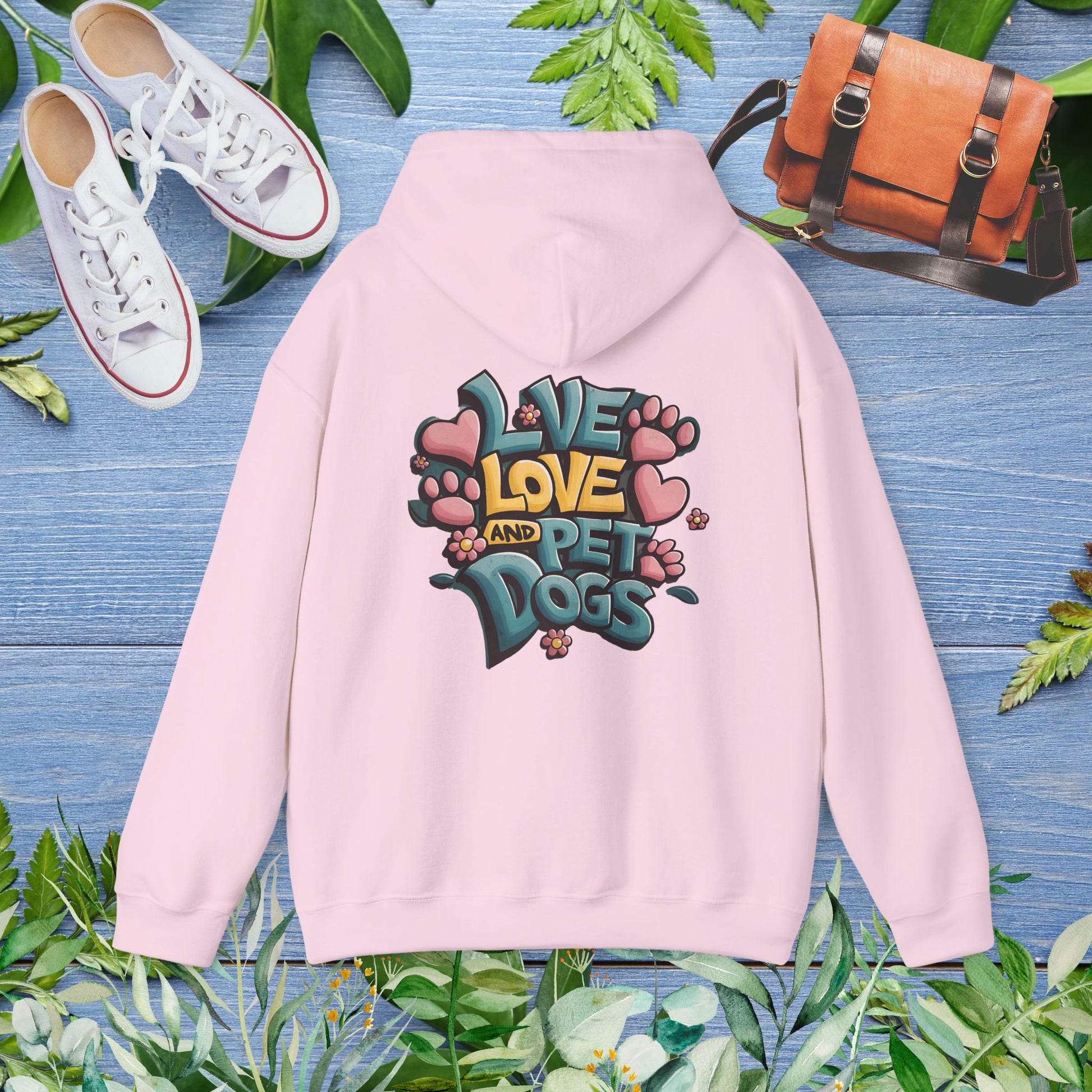 Live Love and Pet Dogs Hoodie (Double-Sided) - furevermama