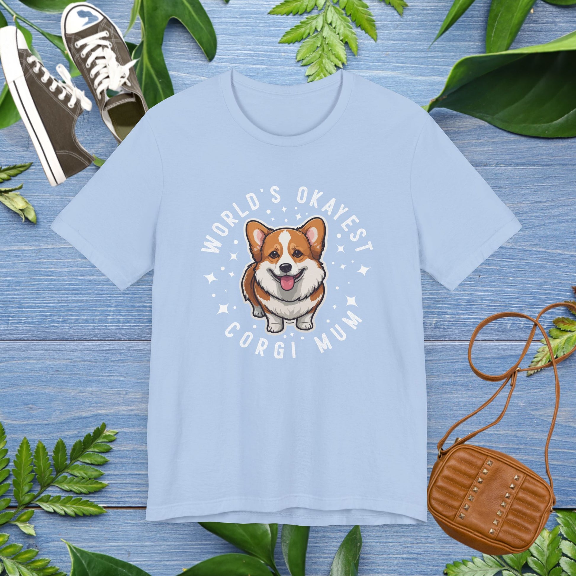 World's Okayest Corgi Mum Unisex T-Shirt - furevermama