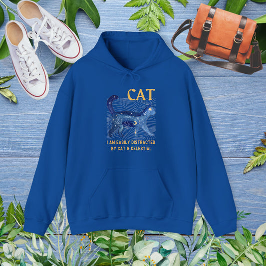 Cat and Celestial Unisex Hoodie - furevermama