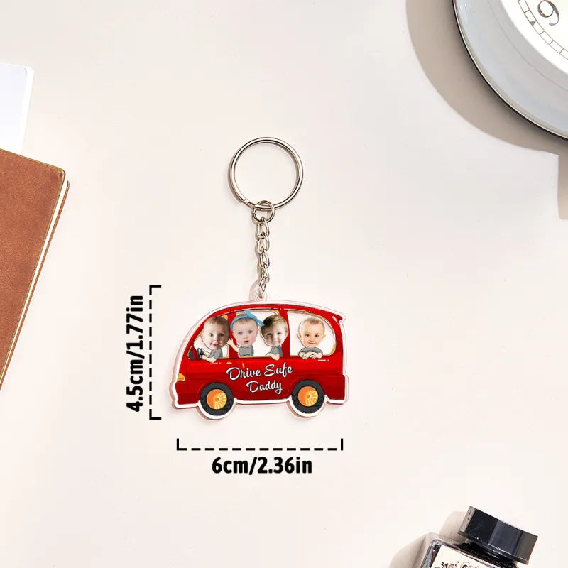 Custom Car Style Keychain Gifts for Dad - furevermama
