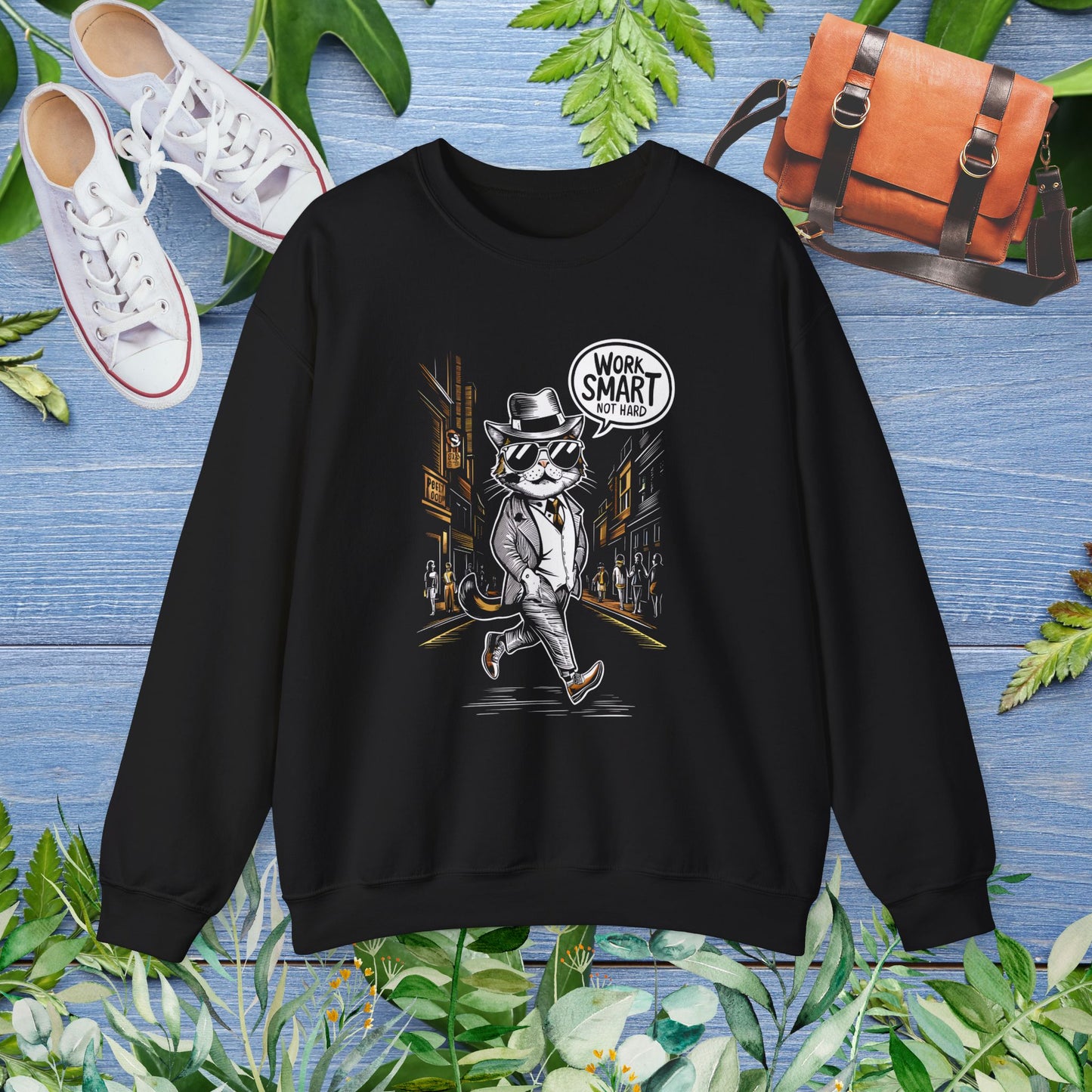 Work Smart Cat Sweater - furevermama