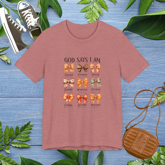 God Say I Am Unisex Short Sleeve Shirt - furevermama