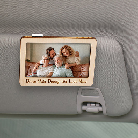 Personalized Photo Frame Car Sun Visor Clip