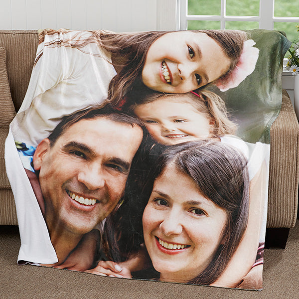 Personalized Photo Fleece Throw Blanket - furevermama