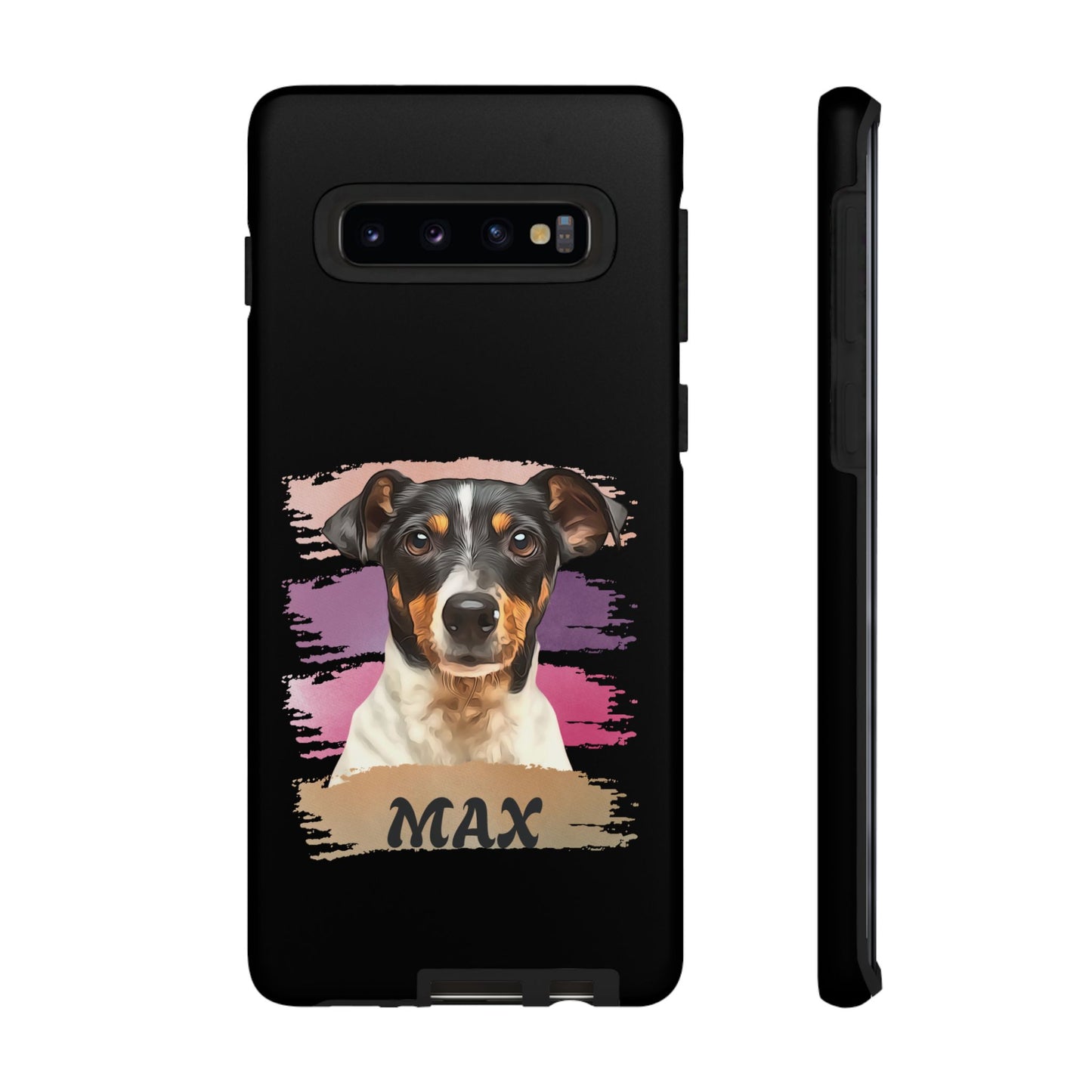 Custom Pet Portrait Phone Case, Pink Brush Edition - furevermama