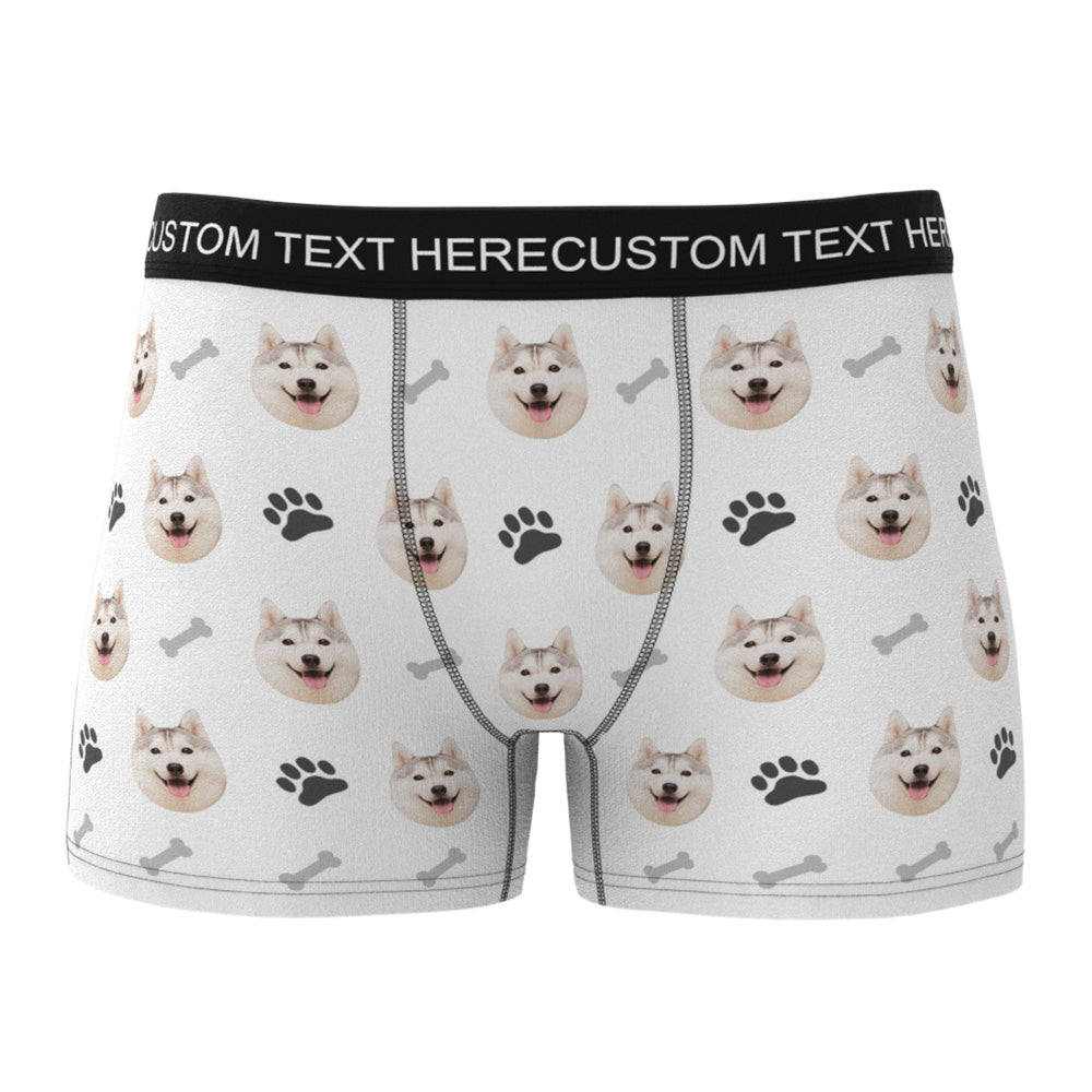 Custom Dog Face Boxers Personalized Men's Underwear - furevermama