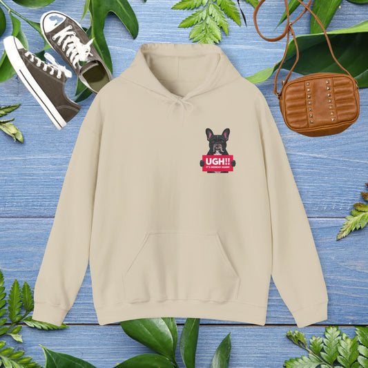 It Is Monday Again Bulldog Hoodie - furevermama