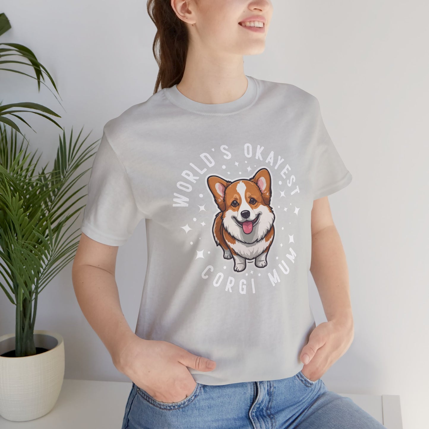 World's Okayest Corgi Mum Unisex T-Shirt - furevermama