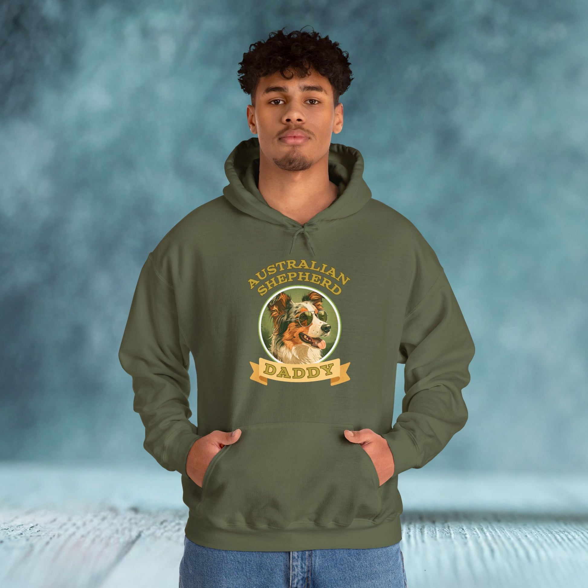 Australia Shepherd Daddy Hoodie - furevermama
