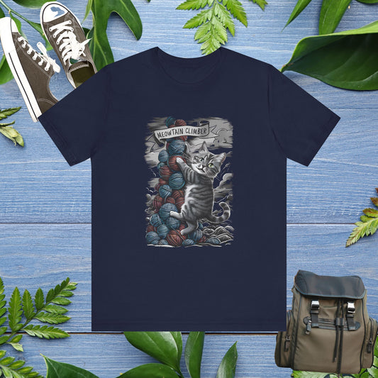 Meowtain Climber Unisex T-Shirt - furevermama