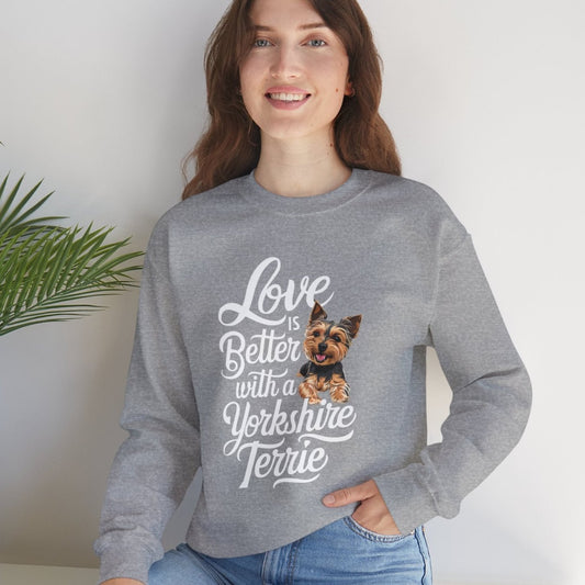 Life Is Better With A Terrie Yorkshire Unisex Sweatshirt - furevermama