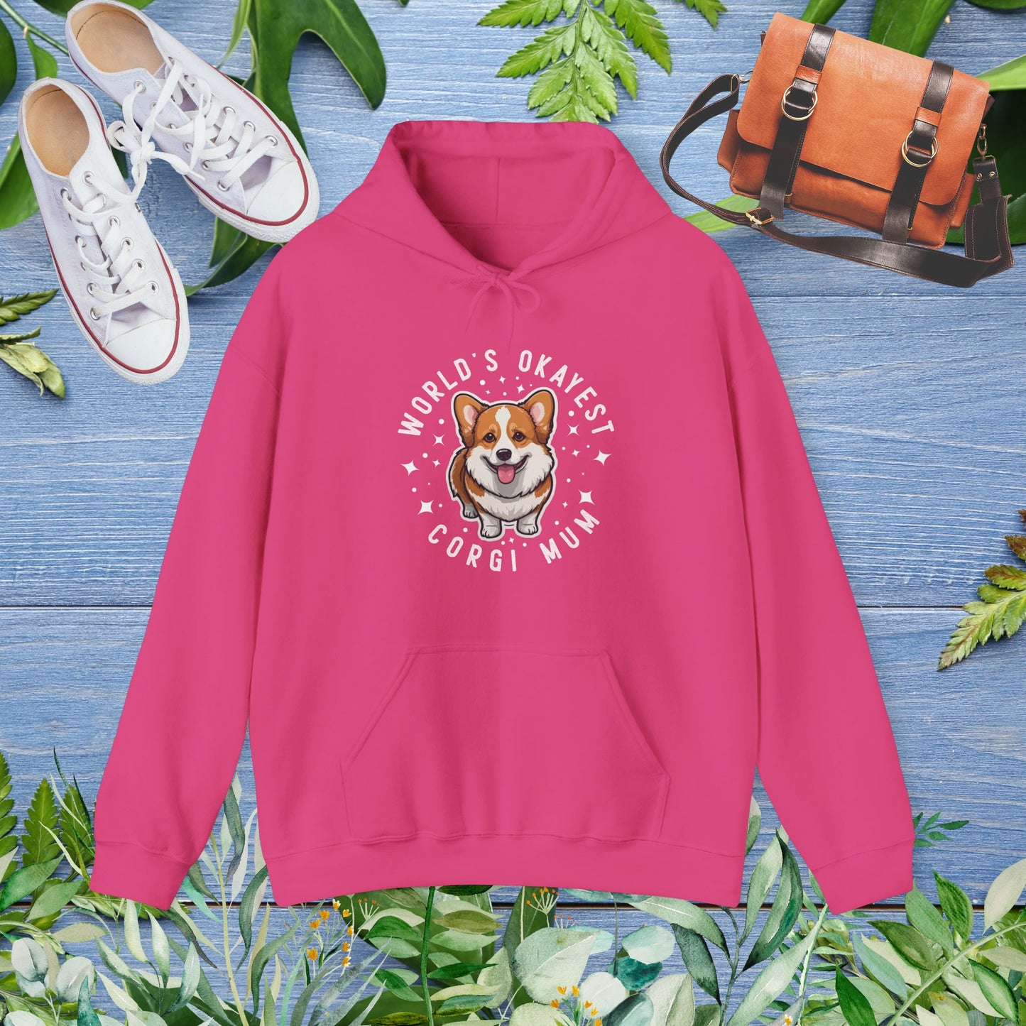 World's Okayest Corgi Mum Hoodie - furevermama